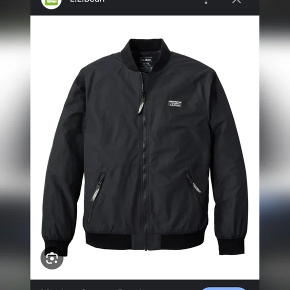 L.L.Bean Womens Black 3-Season Bomber jacket sz Medium - Picture 8 of 10